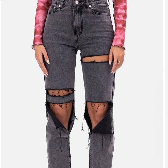 Adika Davis Jeans Straight Black Wash - Picture 4 of 10